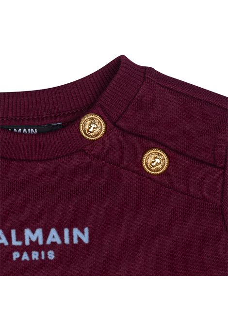 Felpa con logo BALMAIN KIDS | BZ4340 Z3183530OR
